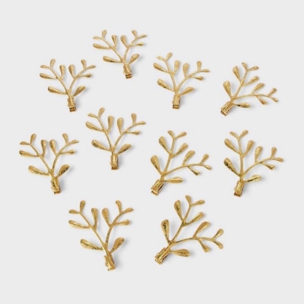 Studio McGee Botanical Clip Christmas Ornaments (Set of 10) - Threshold